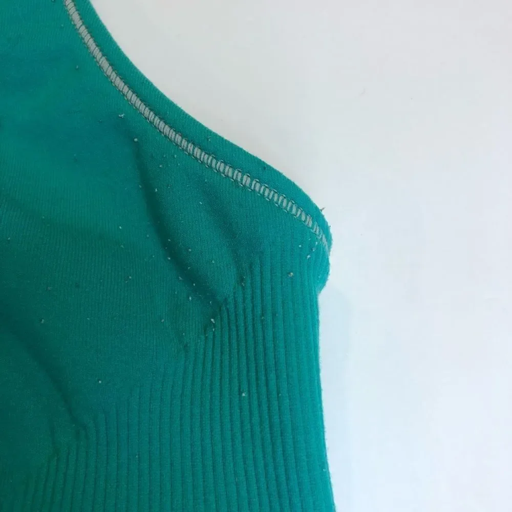 Green and gray racerback sports bra size 34 - Picture 2 of 8